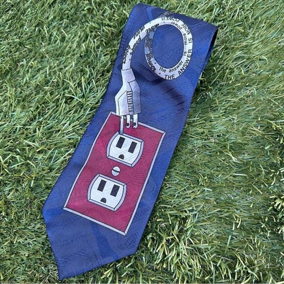 VTG 90s Sitcom Home Improvement Tim The Tool Man Taylor Novelty Costume Neck Tie - Picture 1 of 5